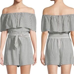 Alice + Olivia pinstripe romper